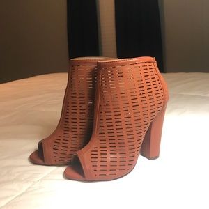 Michael Antonio Peep Toe Booties